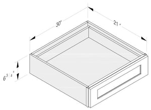Cab-Tec Shaker White Kitchen Cabinet - SW-KD30