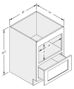 Cab-Tec Sturbridge Caramel Kitchen Cabinet - SBC-MDB30