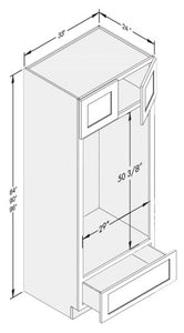 Cab-Tec Shaker White Kitchen Cabinet - SW-OCD339024