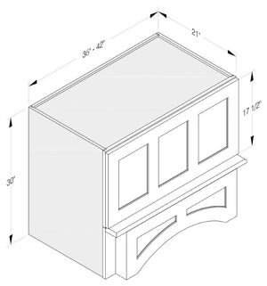 Cab-Tec Shaker White Kitchen Cabinet - SW-RHA363021