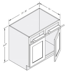 Cab-Tec Shaker Grey Kitchen Cabinet - SG-SB33
