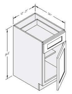 Cab-Tec Sturbridge Caramel Kitchen Cabinet - SBC-B18