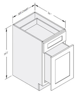 Cab-Tec Shaker Caramel Kitchen Cabinet - SC-BWB18