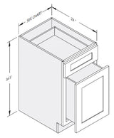 Cab-Tec Shaker Caramel Kitchen Cabinet - SC-BWB15