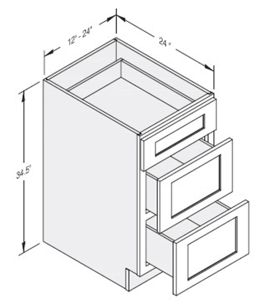 Cab-Tec Sturbridge White Kitchen Cabinet - SBW-B21