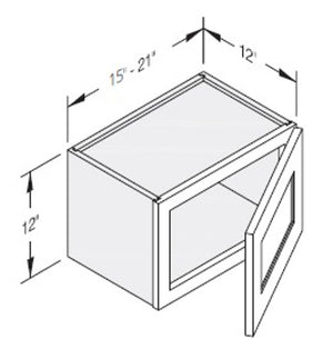 Cab-Tec Shaker Grey Kitchen Cabinet - SG-W1512