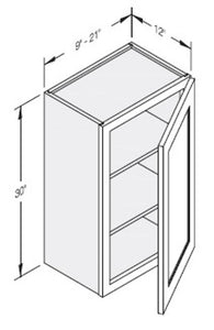 Cab-Tec Shaker Caramel Kitchen Cabinet - SC-W1236