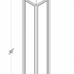 Cab-Tec Shaker Navel Kitchen Cabinet - SN-SSP4X36