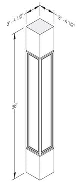 Cab-Tec Shaker White Kitchen Cabinet - SW-SSP4X36