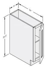 Cab-Tec Sturbridge Caramel Kitchen Cabinet - SBC-TB09