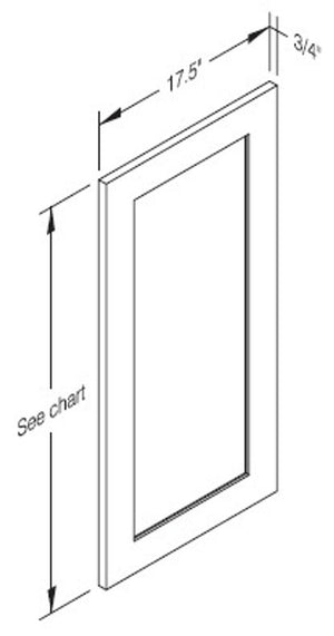 Cab-Tec Shaker White Kitchen Cabinet - SW-WP2490TDD