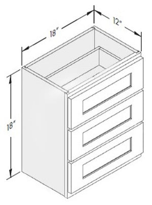 Cab-Tec Shaker Caramel Bath Cabinet - SC-WD1818