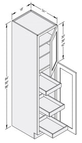 Cab-Tec Shaker Grey Kitchen Cabinet - SG-WP1896