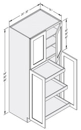 Cab-Tec Shaker Caramel Kitchen Cabinet - SC-WP2484