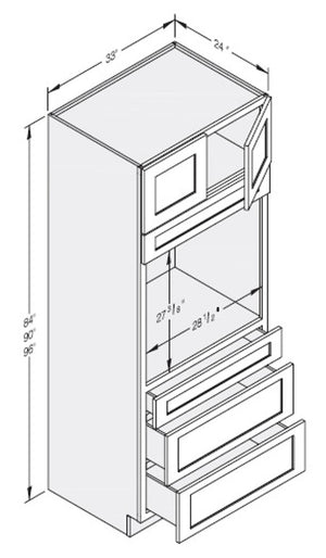 Cab-Tec Shaker Caramel Kitchen Cabinet - SC-OC338424