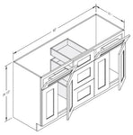 Cab-Tec Shaker White Bath Cabinet - SW-VCD6021