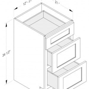 Cab-Tec Shaker Navel Bath Cabinet - SN-VDB1821