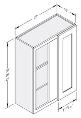 Cab-Tec Shaker Caramel Kitchen Cabinet - SC-WBL2730