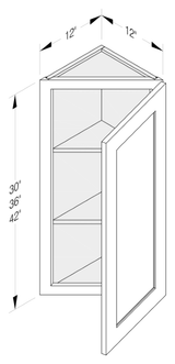 Cab-Tec Shaker White Kitchen Cabinet - SW-WEC1236