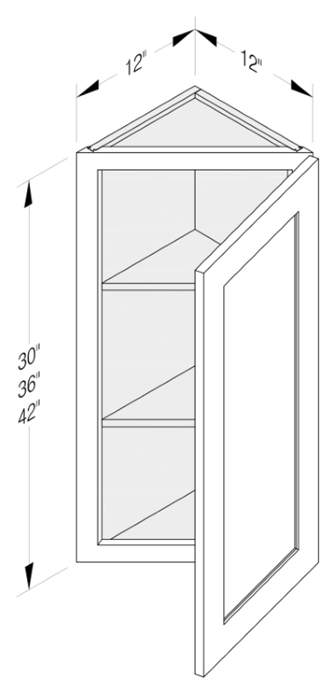 Cab-Tec Shaker White Kitchen Cabinet - SW-WEC1230