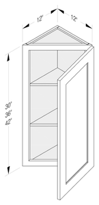 Cab-Tec Shaker White Kitchen Cabinet - SW-WEC1242