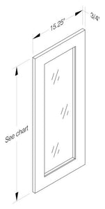 Cab-Tec Shaker White Kitchen Cabinet - SW-WEC1236GD