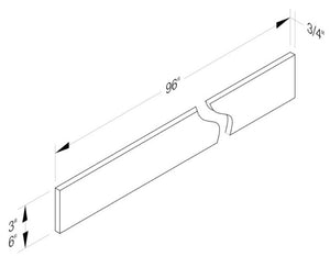 Cab-Tec Shaker Navel Kitchen Cabinet - SN-WF696
