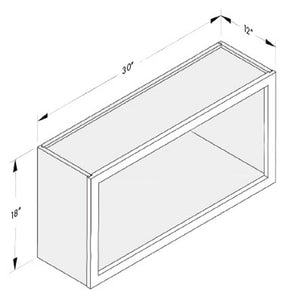 Cab-Tec Shaker White Kitchen Cabinet - SW-WOC3018