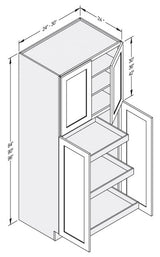 Cab-Tec Shaker Caramel Kitchen Cabinet - SC-WP3096