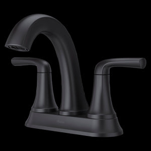 McAllen 2-Handle 4" Centerset Bathroom Faucet in Matte Black