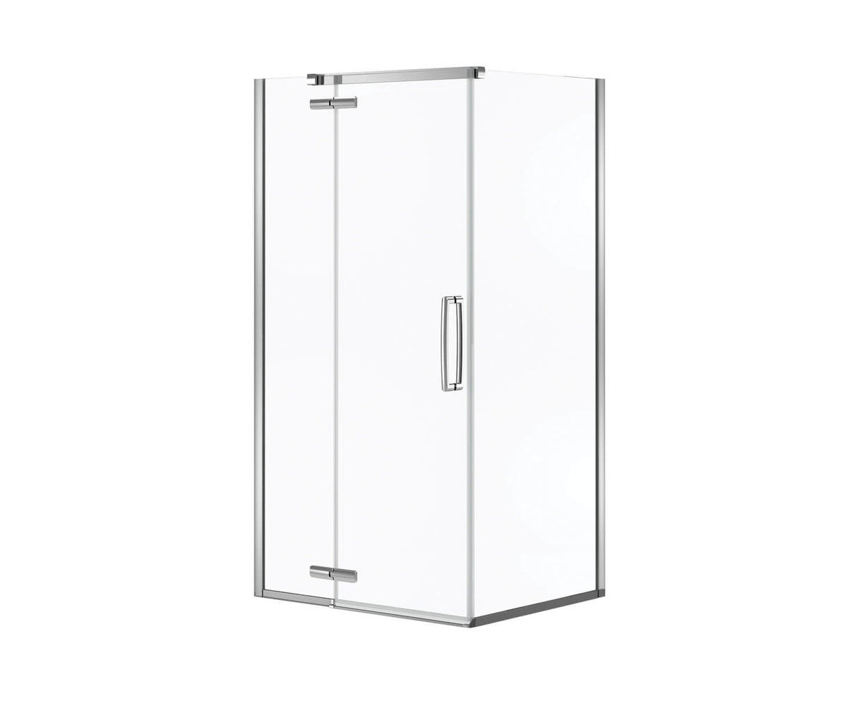 MAAX 137302-900-084-000 Hana Rectangular 42 x 34 x 75 in. 8mm Pivot Shower Door for Corner Installation with Clear glass in Chrome