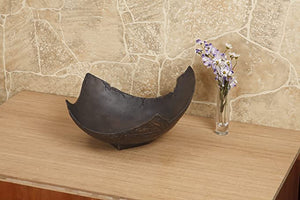 LENOVA BZ-01 Bz-01 Broken Design Above Counter Sink, Bronze  Lenova Sinks