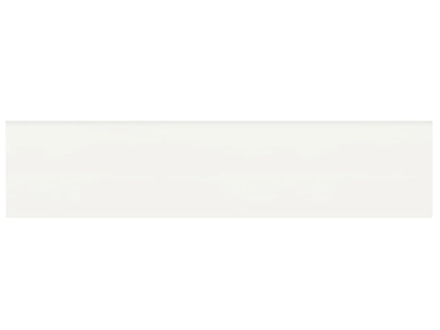 Anatolia Tile 2 X 8 Soho Canvas White Glossy Glazed Ceramic Bullnose 4002-0121-0 Canvas White 2x8 Bullnose Glossy - premium natural stone mosaic tile from Anatolia Tile, available at PoshHaus showroom in Keene, NH