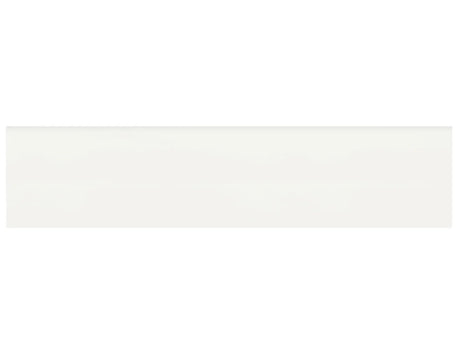 Anatolia Tile 2 X 8 Soho Canvas White Matte Glazed Ceramic Wall Bullnose 4002-0130-0 Canvas White 2x8 Bullnose Matte - premium natural stone mosaic tile from Anatolia Tile, available at PoshHaus showroom in Keene, NH