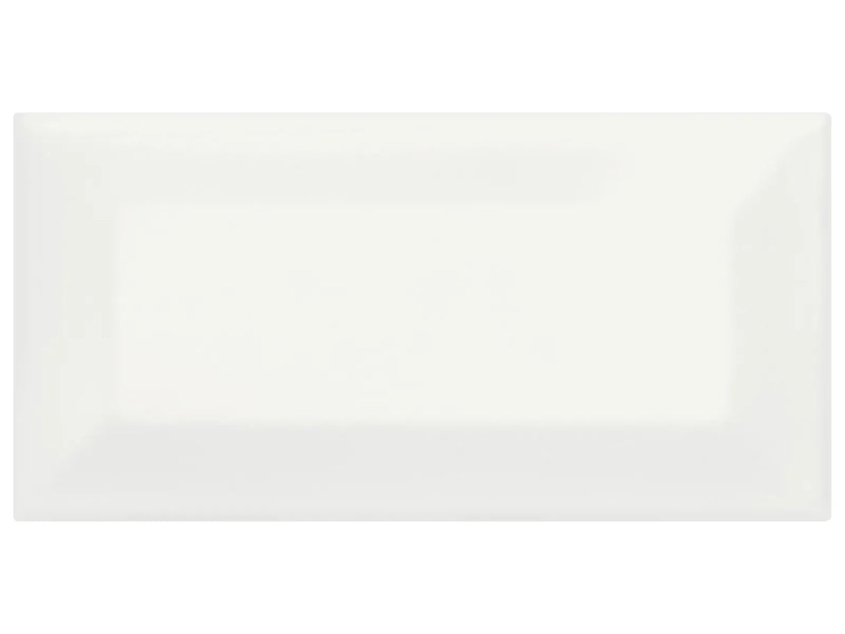 Anatolia Tile 3 X 6 Soho Canvas White Beveled Glossy Glazed Ceramic Wall Tile 4000-0161-1 Canvas White 3x6 Beveled - premium natural stone mosaic tile from Anatolia Tile, available at PoshHaus showroom in Keene, NH