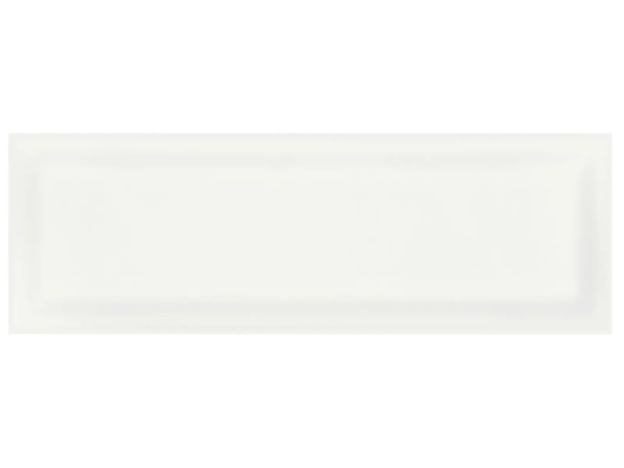 Anatolia Tile 4 X 12 Soho Canvas White Beveled Glossy Glazed Ceramic Wall Tile 4000-0173-0 Canvas White 4x12 Beveled - premium natural stone mosaic tile from Anatolia Tile, available at PoshHaus showroom in Keene, NH