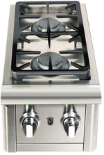 Capital 12" Precision Series Liquid Propane/Natural Gas Double Side Burner With Cast Iron Continuous Grates in Stainless Steel (CG1238SBL/N) Grills Capital Natural Gas 