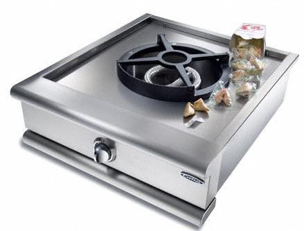 Capital 24" Built-in Natural Gas/Liquid Propane Single Wok Burner with 30,000 BTU in Stainless Steel (PSQ24WKN/L) Grills Capital Natural Gas 