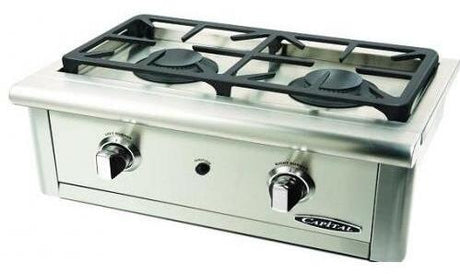 Capital 24" Precision Series Built-In Liquid Propane/Natural Gas Double Side Burner in Stainless Steel (CG2438SBLP/N) Grills Capital Natural Gas 