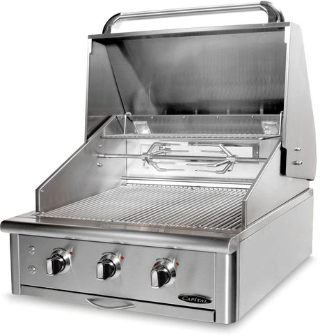 Capital 30" Precision Series Built-In Natural Gas / Liquid Propane Grill with Rotisserie in Stainless Steel (CG30RBIN/L)