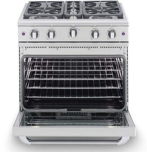 Capital 30-Inch Precision Series Freestanding Gas Range with 4.9 cu. ft in Stainless Steel (MCR304)