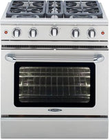 Capital 30-Inch Precision Series Freestanding Gas Range with 4.9 cu. ft in Stainless Steel (MCR304)