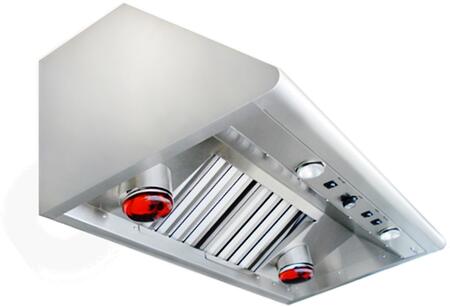 Capital 36-Inch Performance Series Wall Mount Ducted Hood with 1200 CFM Motor in Stainless Steel (PSVH36HL)