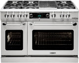Capital 48" Connoisseurian Series Dual Fuel Range with Self Clean and 7.8 cu. ft in Stainless Steel (CSB484G2) Ranges Capital Natural Gas 6 Sealed Burners and 12" Grill 