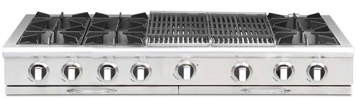 Capital 60" Culinarian Series Built-In Gas Rangetop with 6 Open Burners in Stainless Steel (CGRT604BB2)