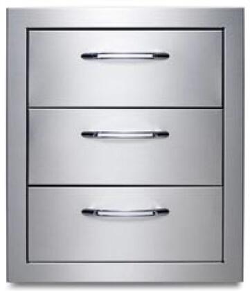 Capital Triple Drawer System with 100% Stainless Steel Body Construction, Chrome Plated Euro Handles (CCE3DRWSS)