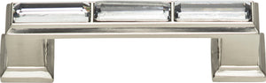 Atlas Homewares Legacy Crystal Pull 3 Inch (c-c) Brushed Nickel