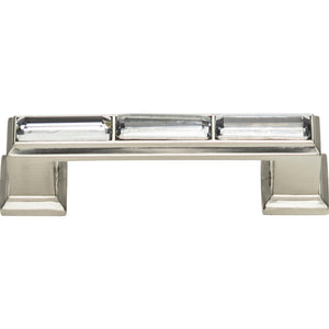 Atlas Homewares Legacy Crystal Pull 3 Inch (c-c) Brushed Nickel