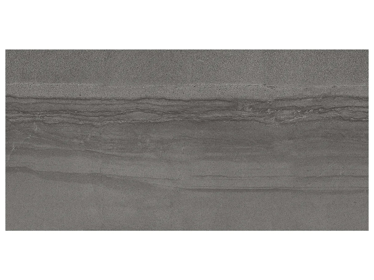 Anatolia 12X24 Amelia Carbon Matte 4500-0017-1 ***     *** Carbon 12x24 Matte - premium natural stone mosaic tile from Anatolia Tile, available at PoshHaus showroom in Keene, NH