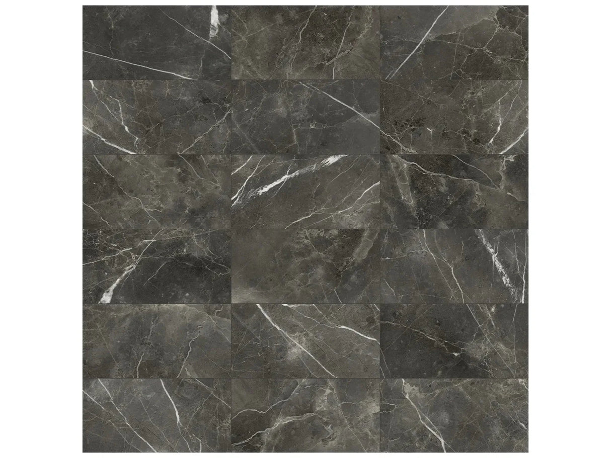 Anatolia 12X24 Lumino Carbon Matte Porcelain Tile 4500-1053-0 Carbon 12x24 Matte - premium natural stone mosaic tile from Anatolia Tile, available at PoshHaus showroom in Keene, NH